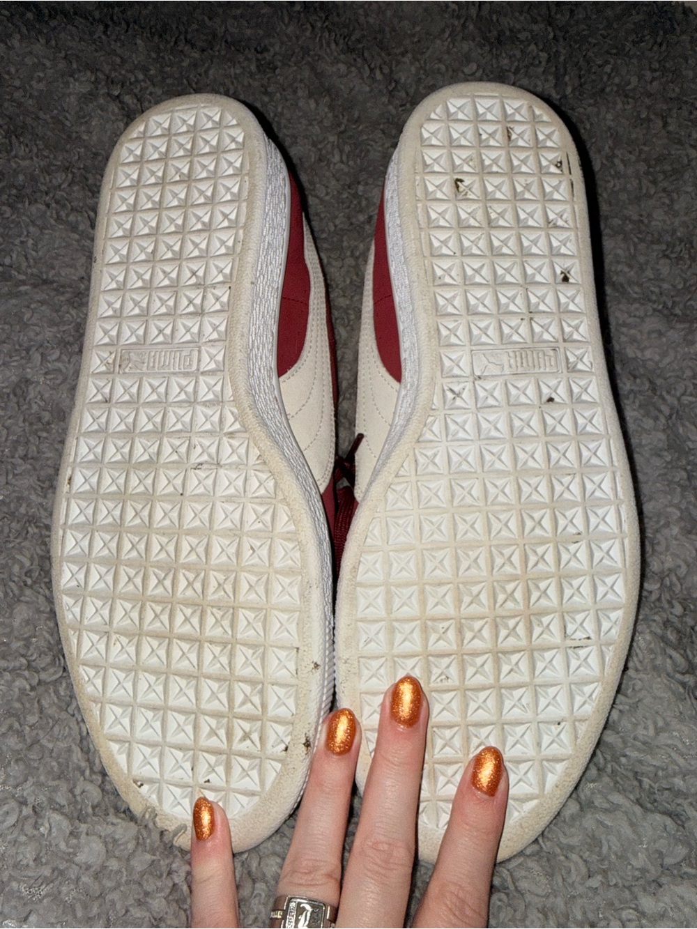 PUMA Men’s Red Suede Classic Sneaker - Picture 4 of 4